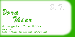 dora thier business card